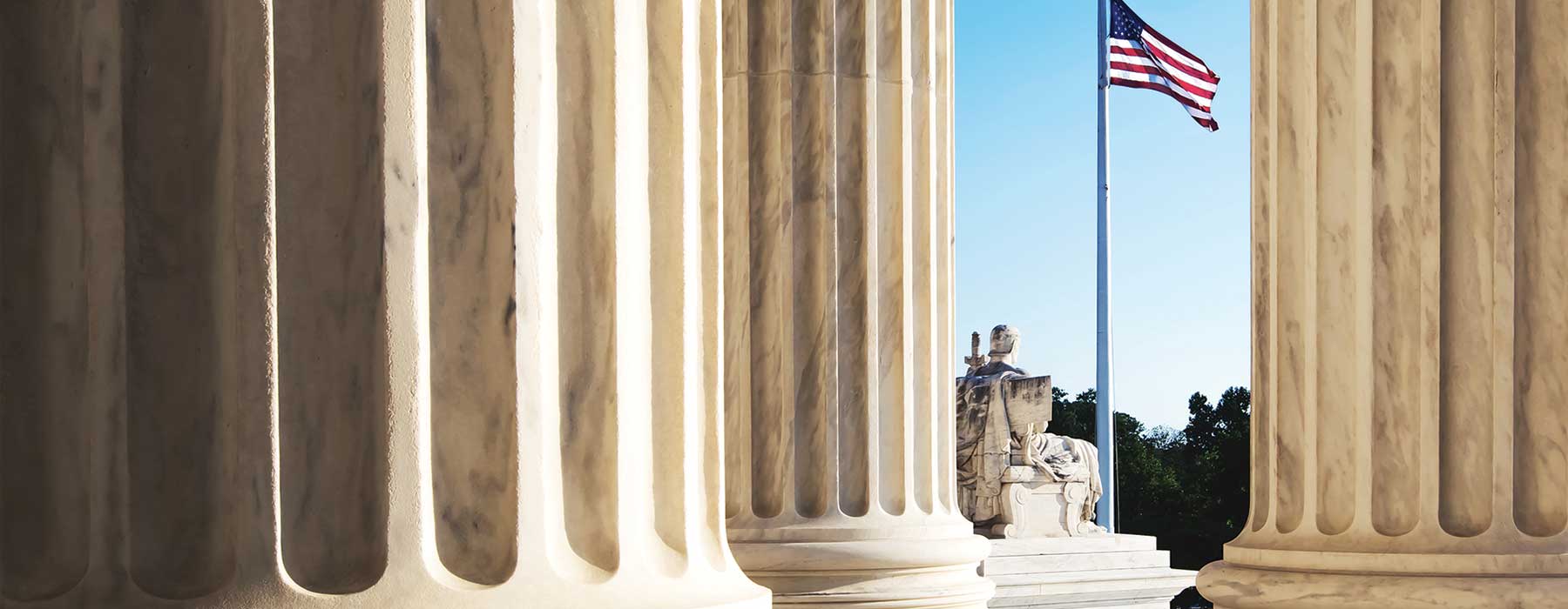 detail of columns at the U.S. Supreme Court
